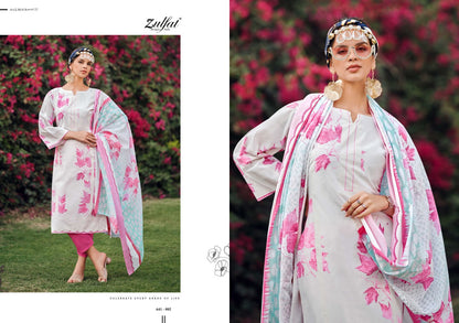 Iconic Zulfat Designer Cotton Karachi Salwar Suits Wholesale Price