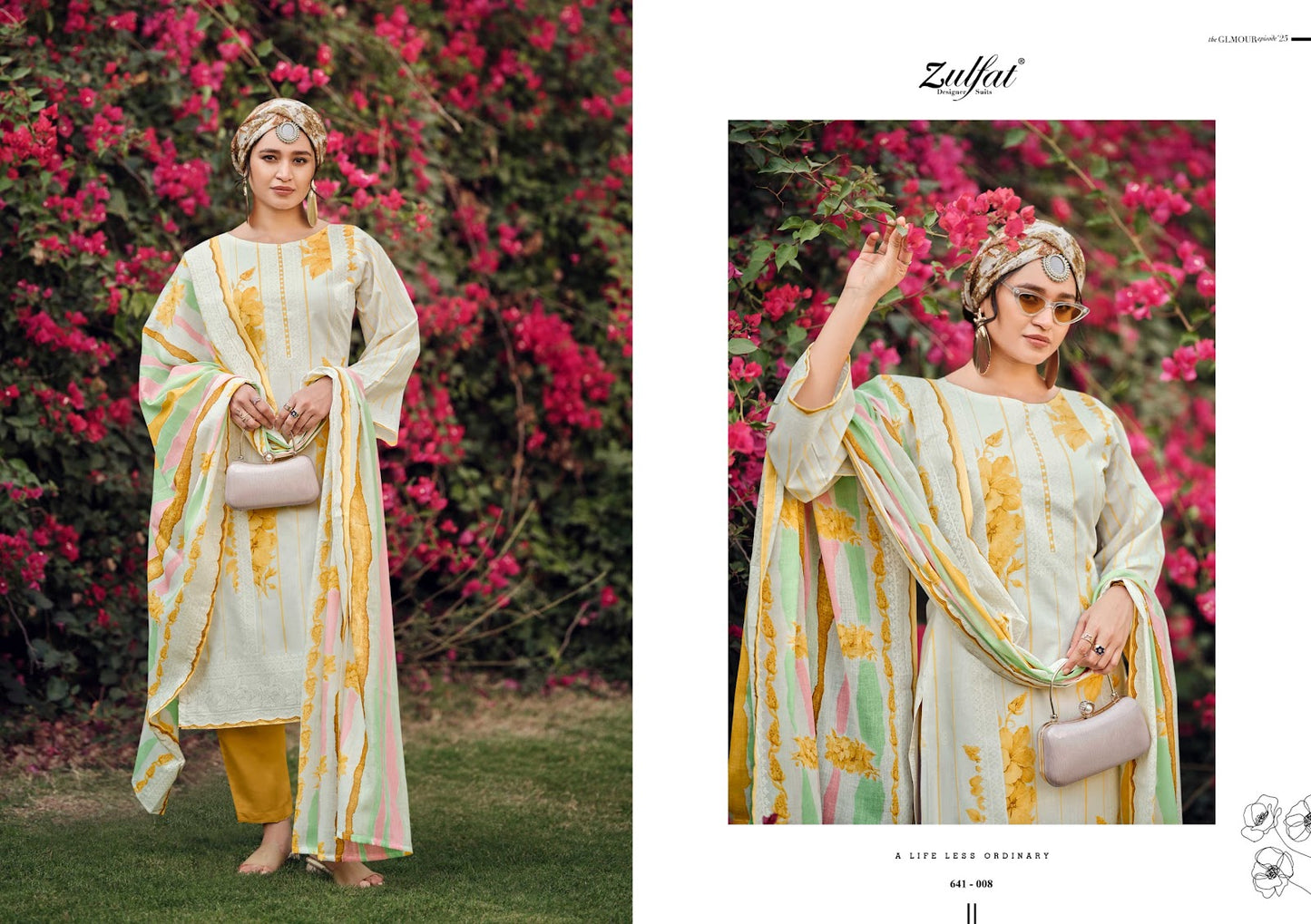 Iconic Zulfat Designer Cotton Karachi Salwar Suits Wholesale Price