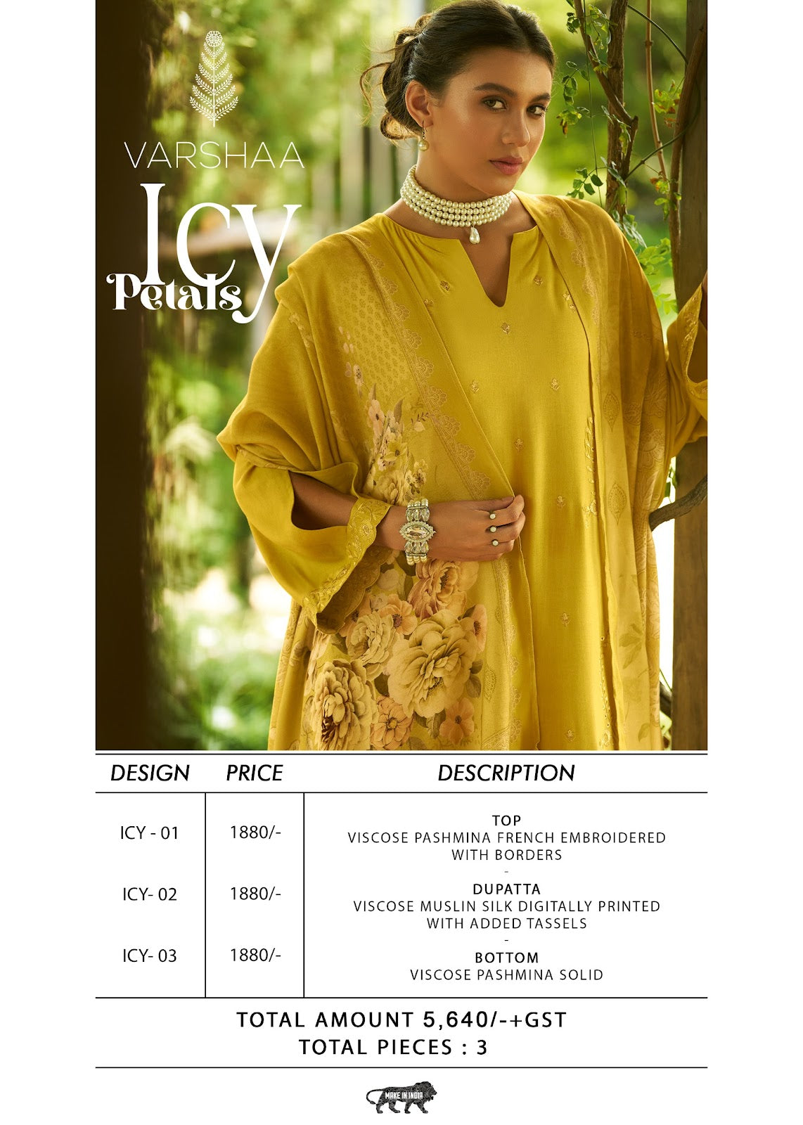 Icy Petals Varshaa Viscose Pant Style Suits Supplier Ahmedabad