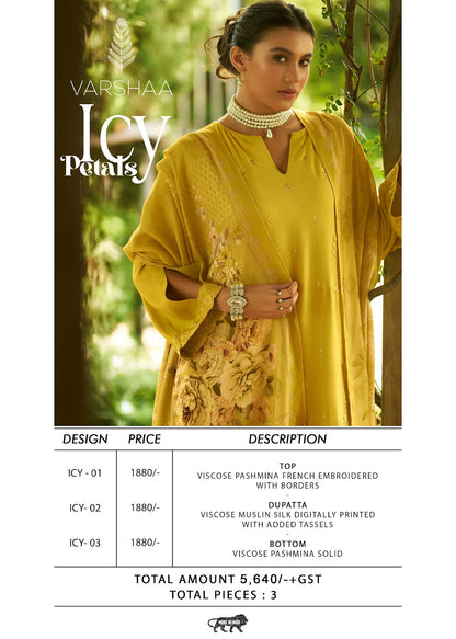 Icy Petals Varshaa Viscose Pant Style Suits Supplier Ahmedabad