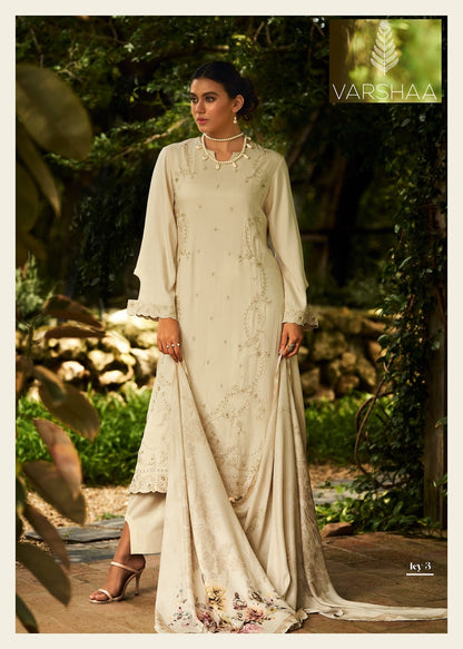 Icy Petals Varshaa Viscose Pant Style Suits Supplier Ahmedabad