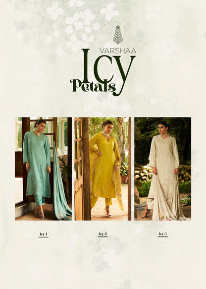 Icy Petals Varshaa Viscose Pant Style Suits Supplier Ahmedabad