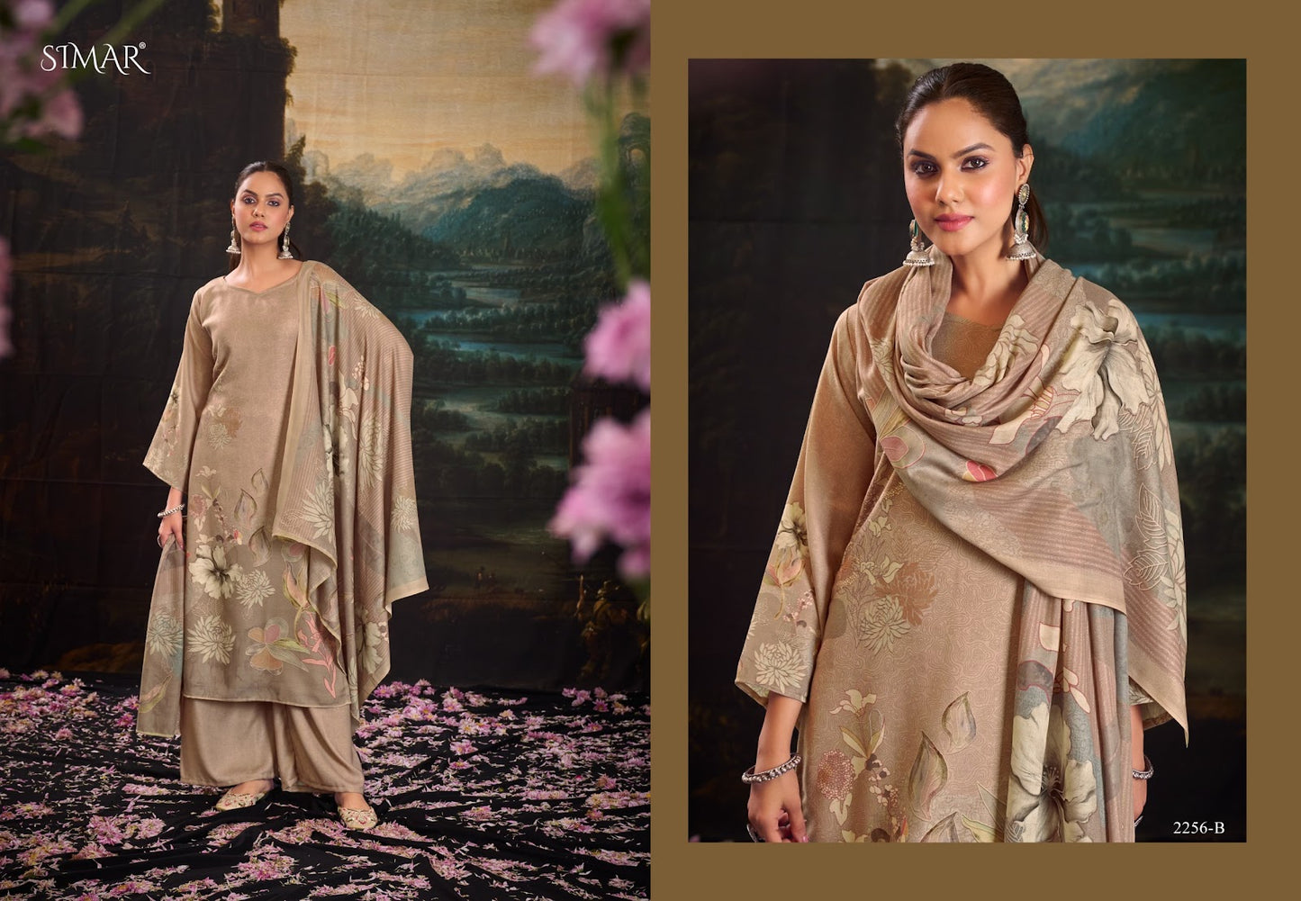 Ihaana Simar Linen Cotton Pant Style Suits Wholesaler India