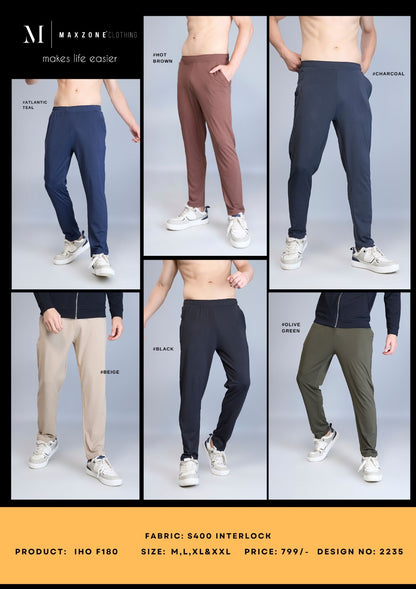 Iho F180 2235 Maxzone Clothing Interlock Mens Track Pants Supplier Gujarat