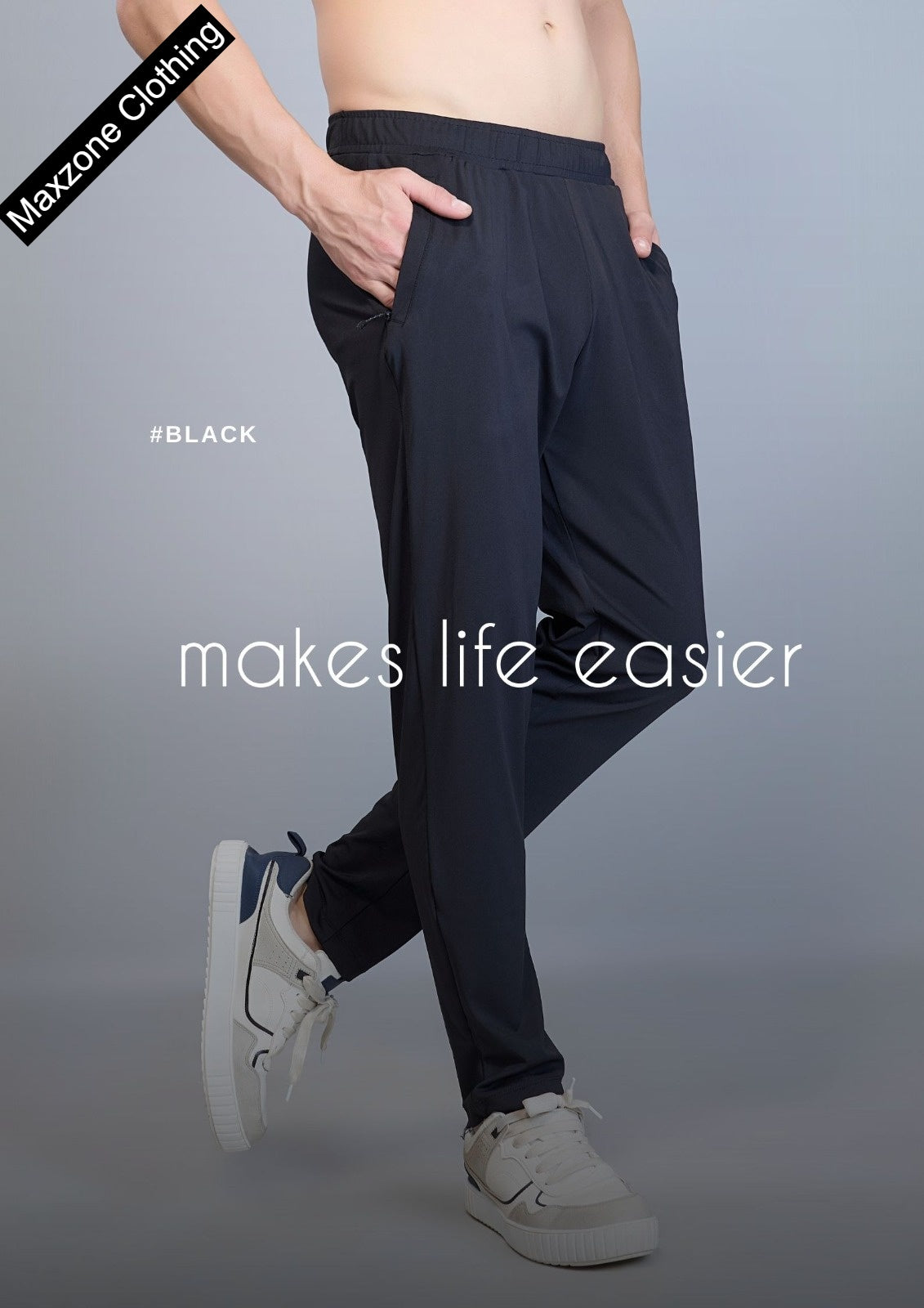 Iho F180 2235 Maxzone Clothing Interlock Mens Track Pants Supplier Gujarat