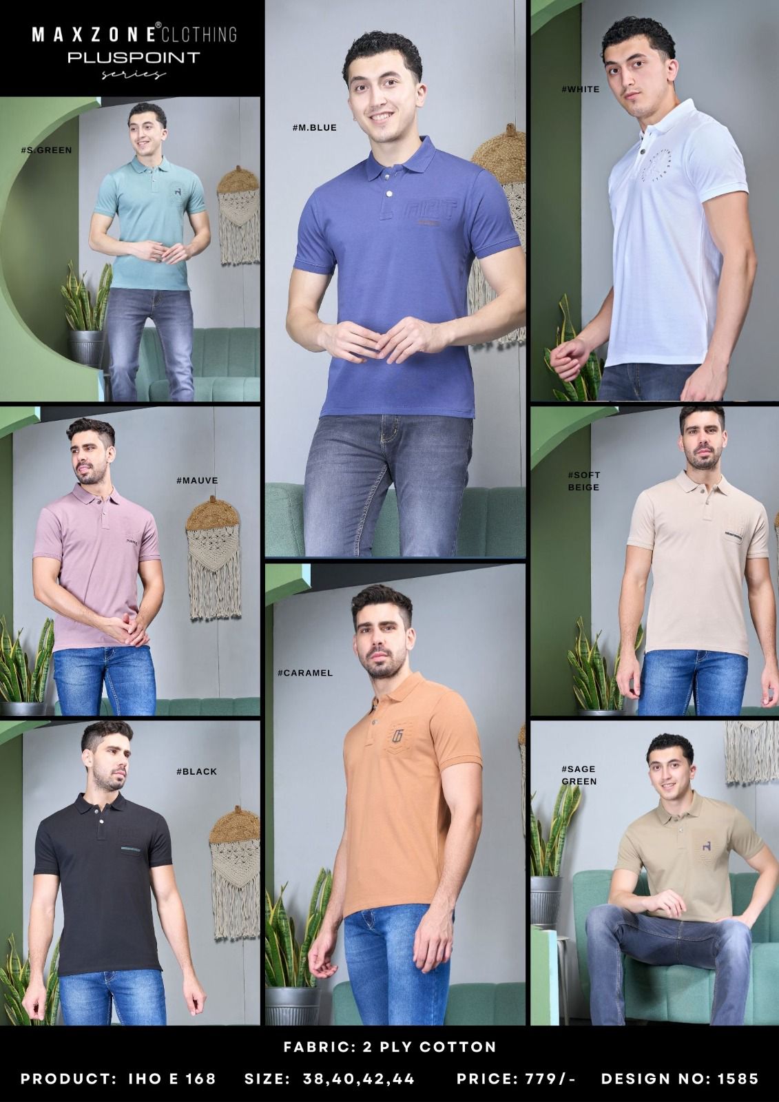 Iho E 168 Maxzone Clothing Cotton Mens Tshirts Wholesale Price