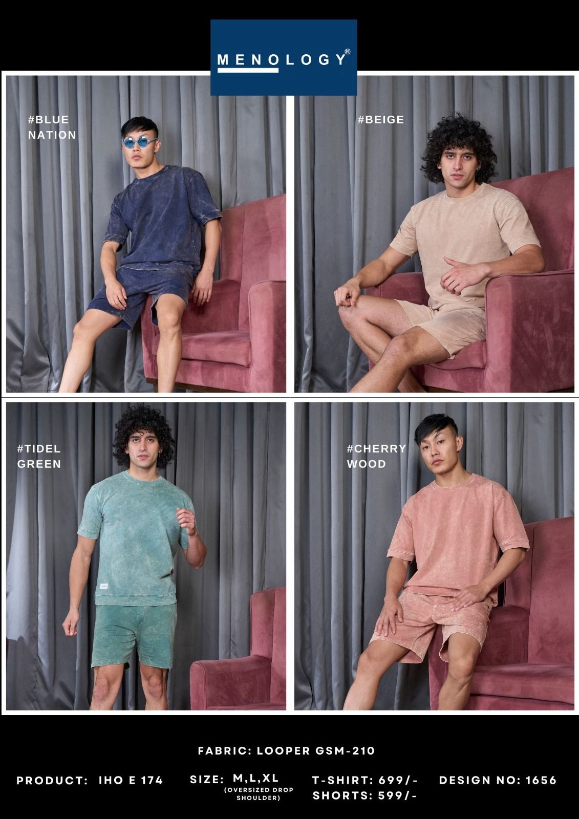 Iho E 174 Menology Looper Mens Co Ord Set Exporter Gujarat