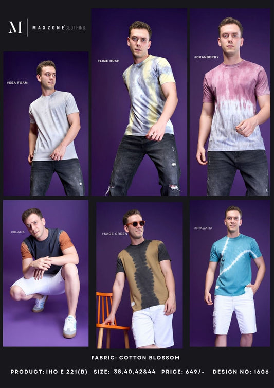 Iho E 221 - B Maxzone Clothing Cotton Mens Tshirts Supplier Gujarat