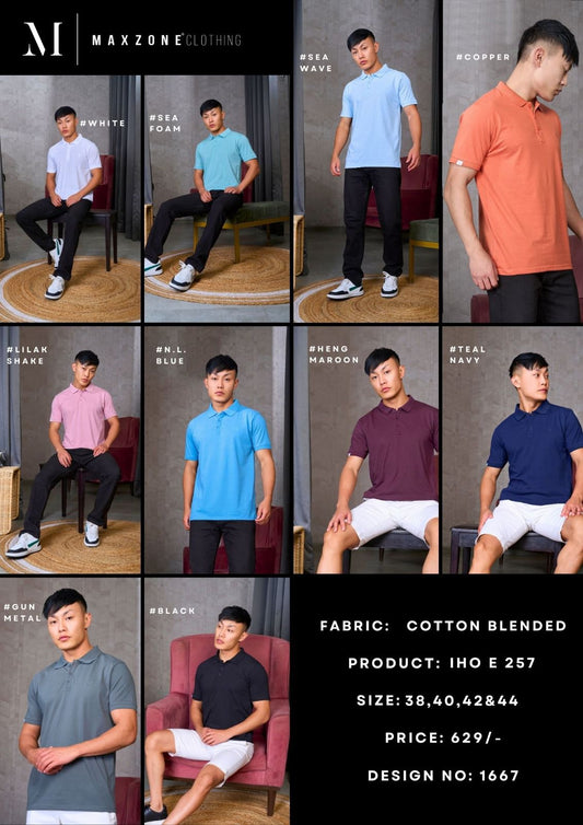 Iho E 257 Maxzone Clothing Cotton Mens Tshirts Exporter Gujarat