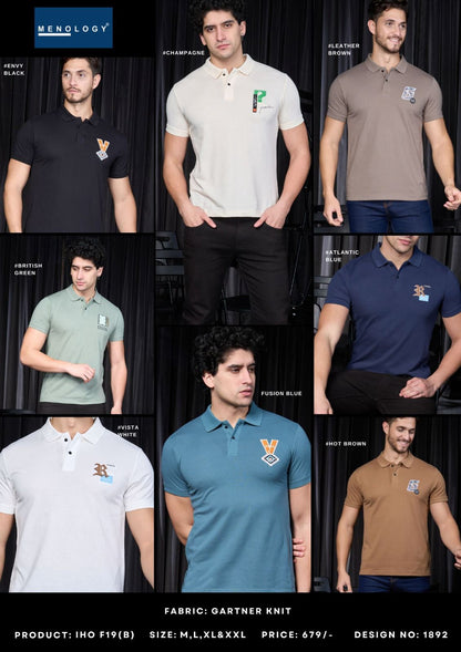 Iho F19 (B) Menology Knit Mens Tshirts Manufacturer India