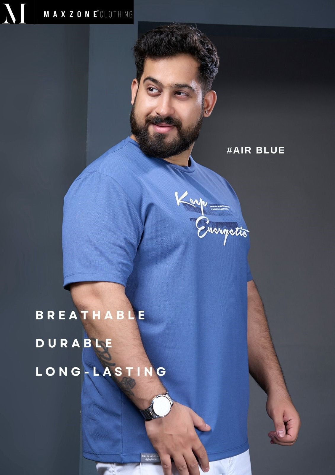 Iho F241 B Design 2229 Maxzone Clothing Twill Mens Tshirts Wholesale Price