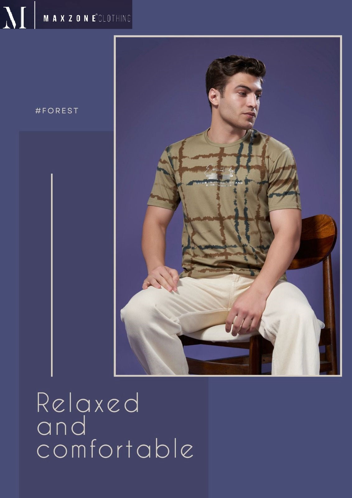 Iho F256 A Design 2244 Maxzone Clothing Tencil Lycra Mens Tshirts Exporter India