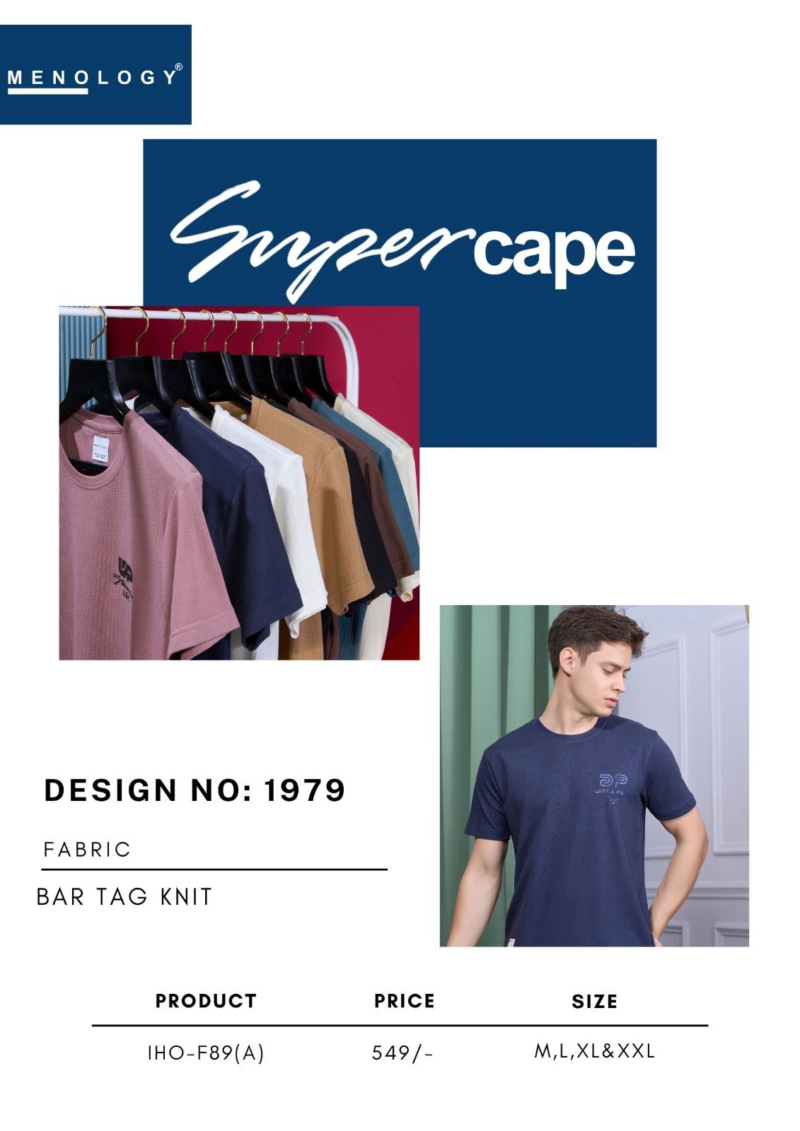 Iho F89 A Menology Knit Mens Tshirts Supplier