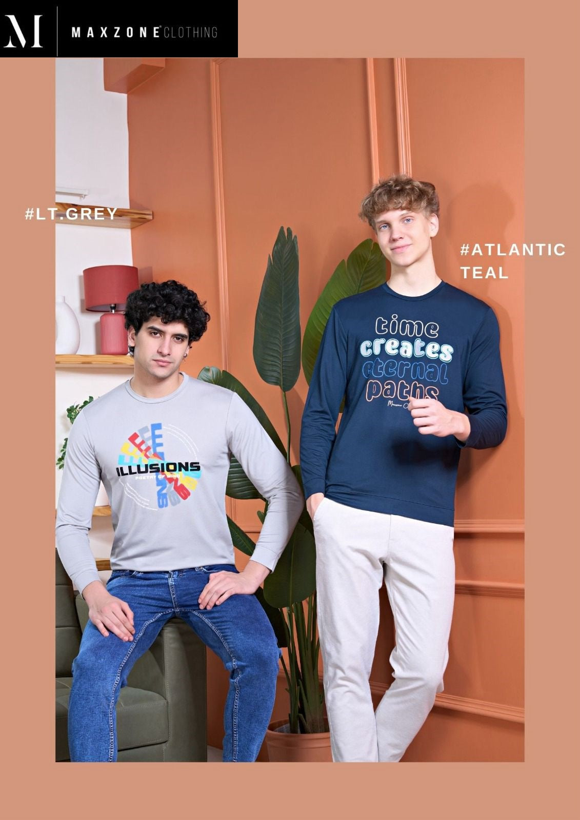 Iho F 120 Maxzone Clothing Tencil Lycra Mens Tshirts Supplier India