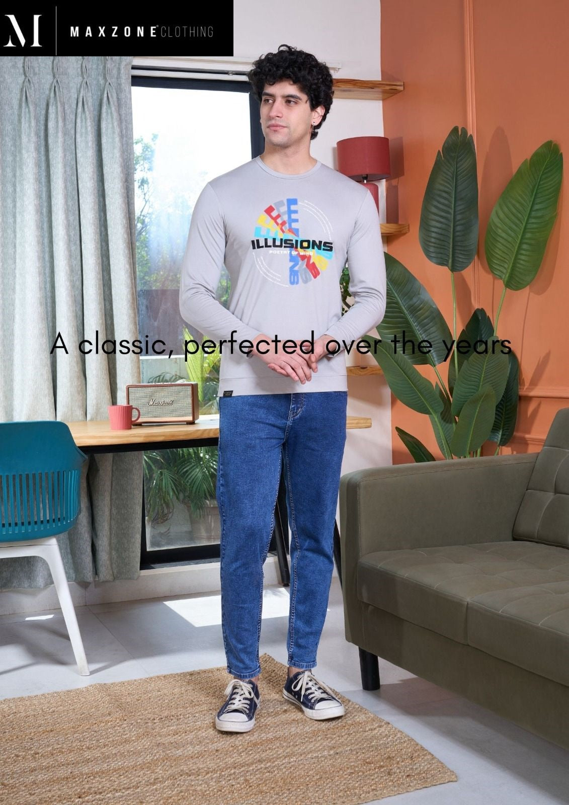 Iho F 120 Maxzone Clothing Tencil Lycra Mens Tshirts Supplier India