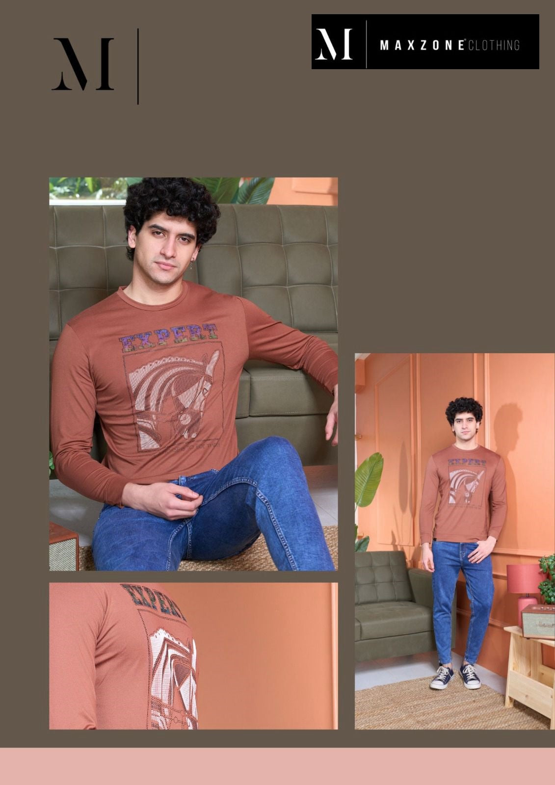 Iho F 120 Maxzone Clothing Tencil Lycra Mens Tshirts Supplier India