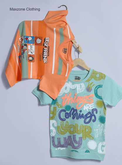 Iho F 130 (B) Maxzone Clothing Knit Boys Tshirt Exporter Gujarat