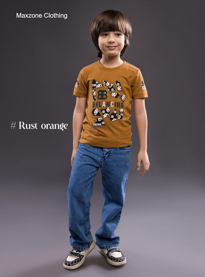 Iho F 130 (B) Maxzone Clothing Knit Boys Tshirt Exporter Gujarat