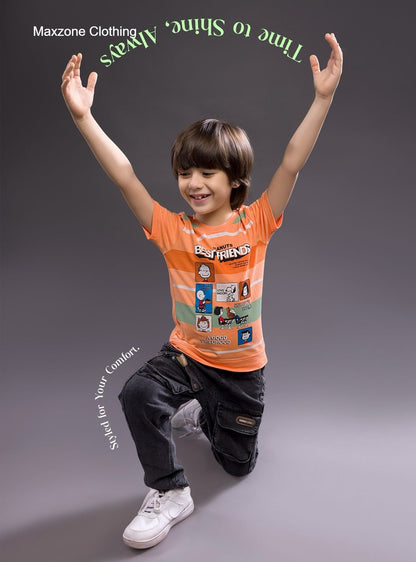 Iho F 130 (B) Maxzone Clothing Knit Boys Tshirt Exporter Gujarat