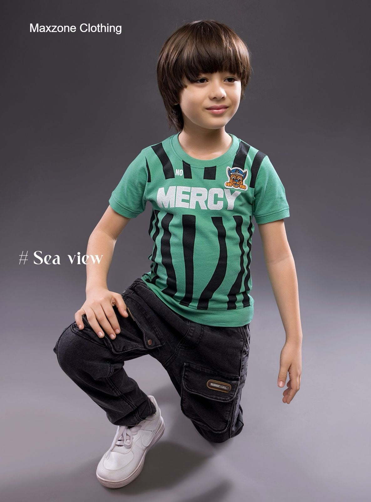 Iho F 130 (B) Maxzone Clothing Knit Boys Tshirt Exporter Gujarat