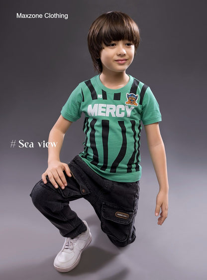 Iho F 130 (B) Maxzone Clothing Knit Boys Tshirt Exporter Gujarat