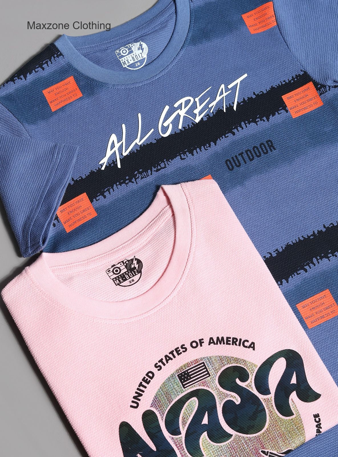 Iho F 130 (B) Maxzone Clothing Knit Boys Tshirt Exporter Gujarat