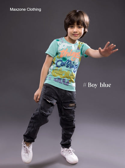 Iho F 130 (B) Maxzone Clothing Knit Boys Tshirt Exporter Gujarat