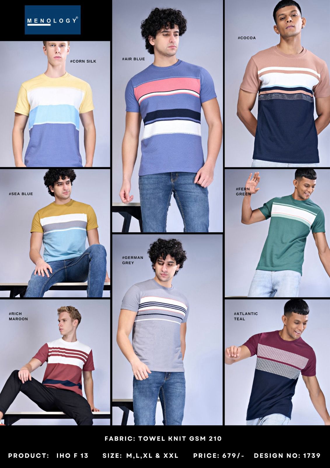 Iho F 13 Menology Knit Mens Tshirts Wholesale Price