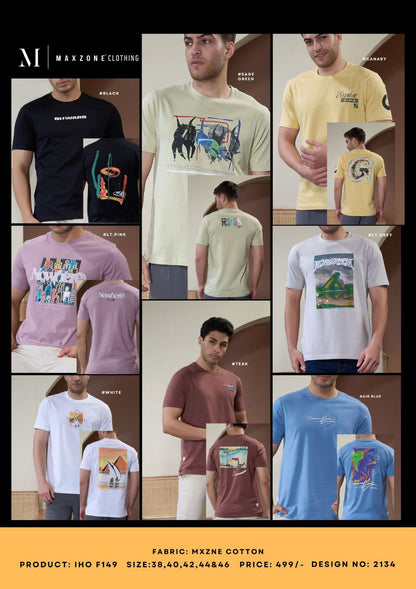 Iho F 149 Vol 2134 Maxzone Clothing Cotton Mens Tshirts Exporter
