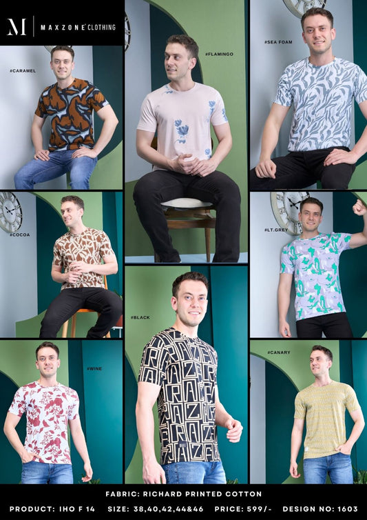 Iho F 14 Maxzone Clothing Cotton Mens Tshirts Manufacturer