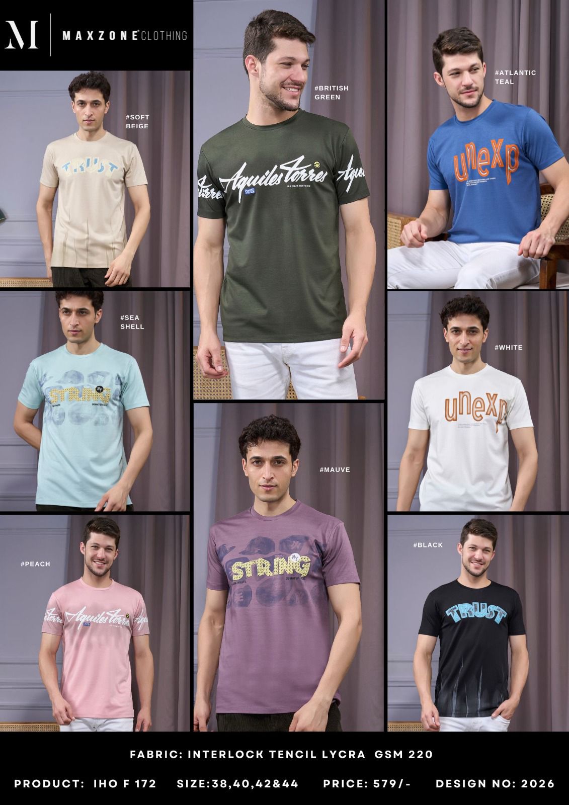 Iho F 172 Maxzone Clothing Mens Tshirts Supplier Gujarat