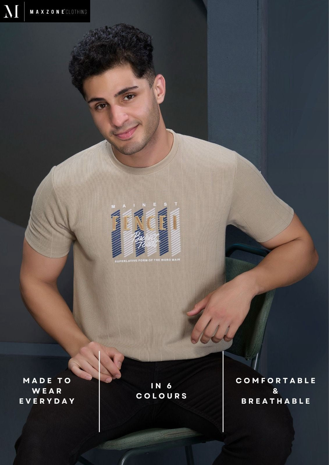 Iho F 203 Maxzone Clothing Knit Mens Tshirts Wholesale Rate