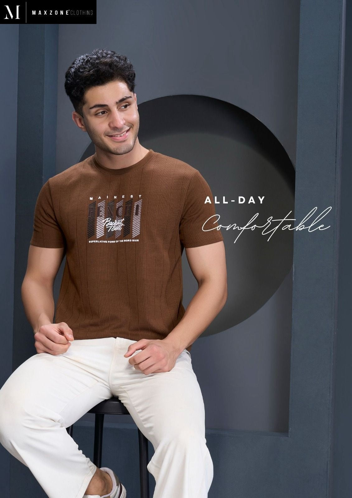 Iho F 203 Maxzone Clothing Knit Mens Tshirts Wholesale Rate