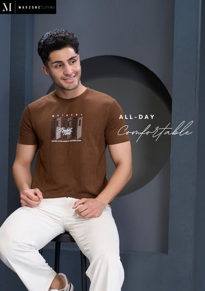 Iho F 203 Maxzone Clothing Knit Mens Tshirts Wholesale Rate