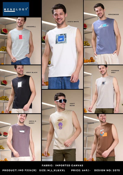 Iho F 226 B Sleeveless Menology Imported Mens Tshirts Exporter