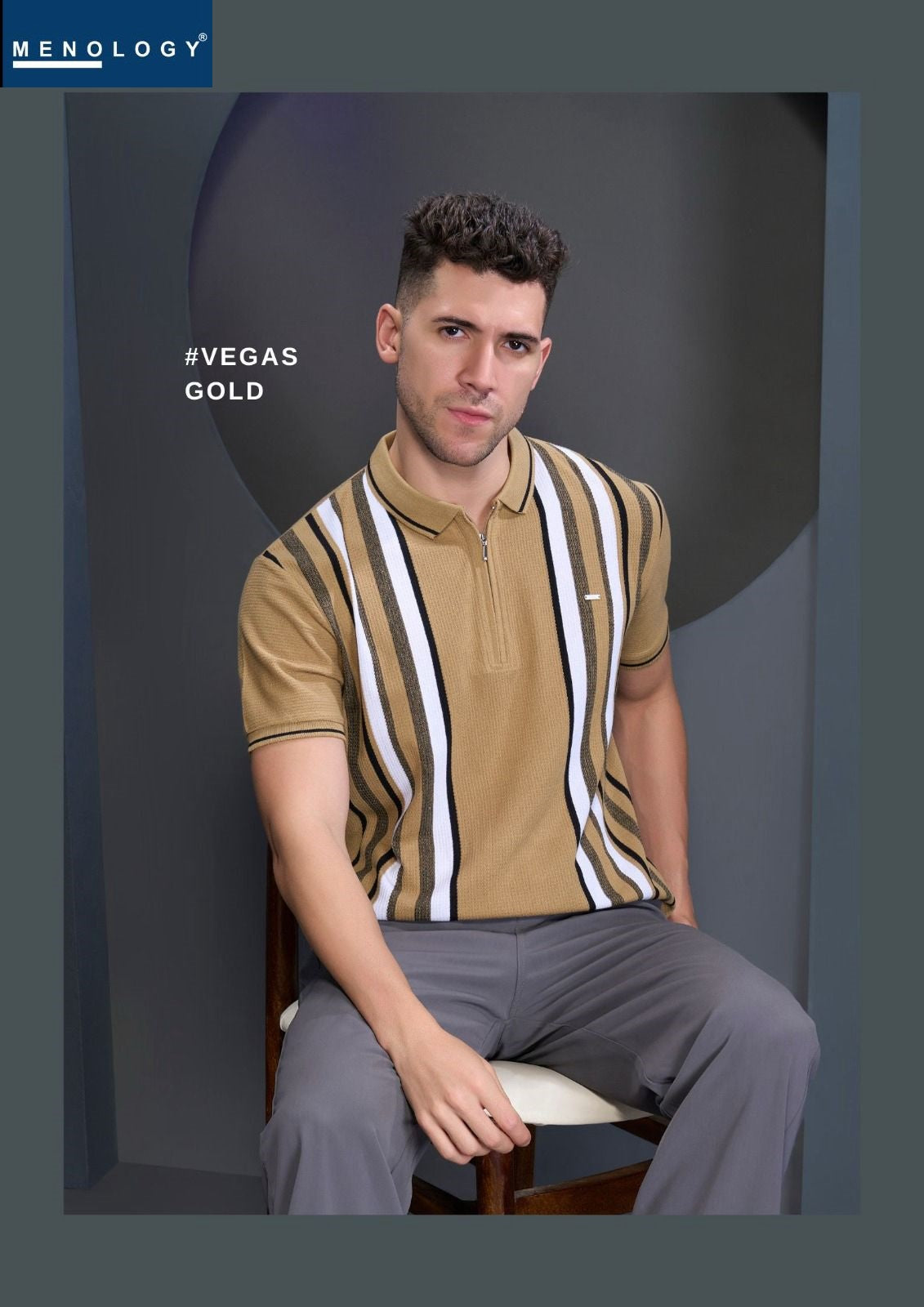 Iho F 278 Menology Vertical Mens Tshirts Wholesale