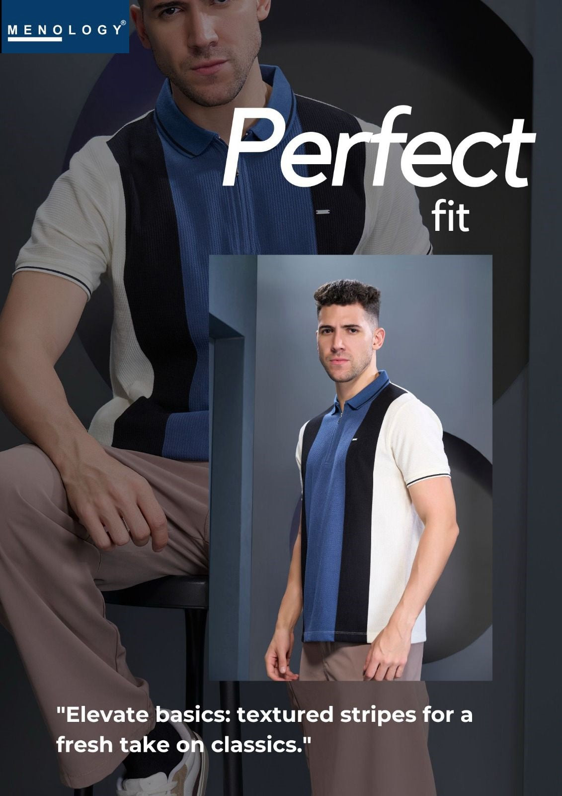 Iho F 278 Menology Vertical Mens Tshirts Wholesale