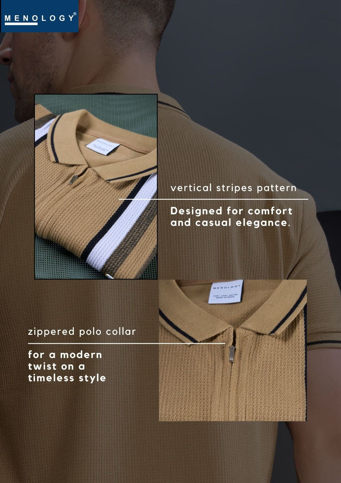 Iho F 278 Menology Vertical Mens Tshirts Wholesale