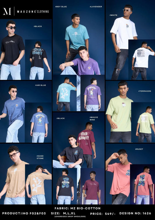 Iho F 2 And F 3 Maxzone Clothing Mz Bio Cotton Mens Tshirts Wholesale Rate