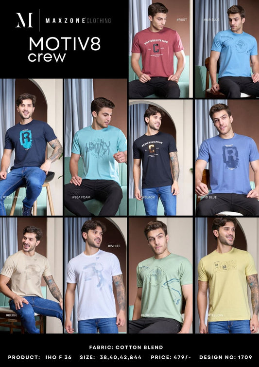 Iho F 36 Maxzone Clothing Cotton Blend Mens Tshirts Wholesale