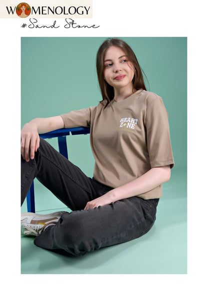 Iho G151 Dn 2572 Womenology Cotton Women Tshirt Exporter Ahmedabad