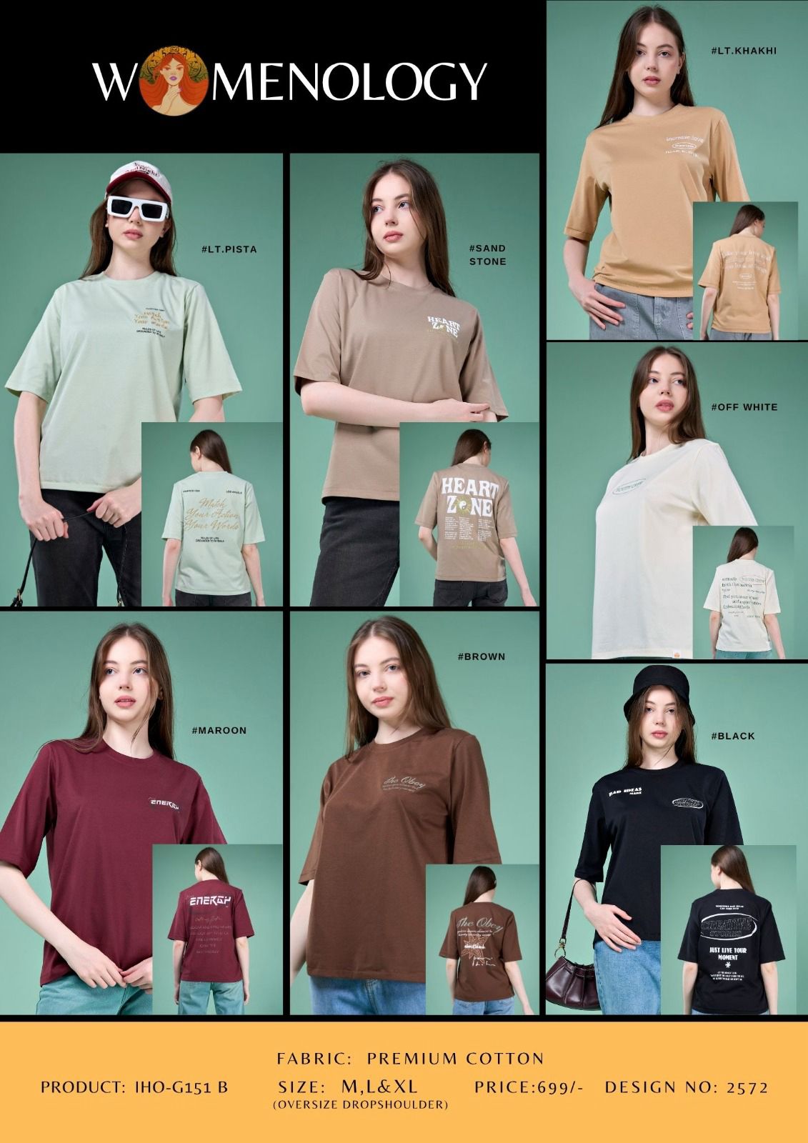 Iho G151 Dn 2572 Womenology Cotton Women Tshirt Exporter Ahmedabad