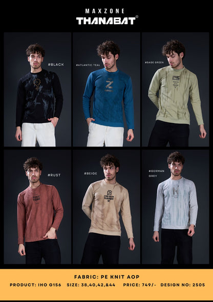 Iho G156 Dn 2505 Maxzone Clothing Knit Mens Tshirts Exporter Ahmedabad