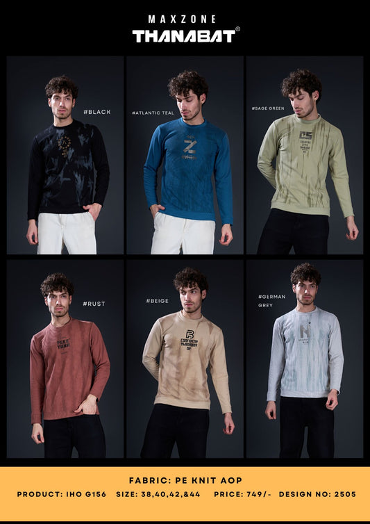 Iho G156 Dn 2505 Maxzone Clothing Knit Mens Tshirts Exporter Ahmedabad