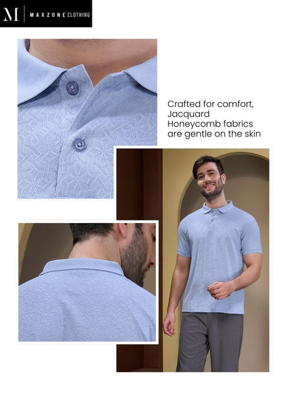 Iho G208 Dn 2587 Maxzone Clothing Honey Comb Mens Tshirts Supplier