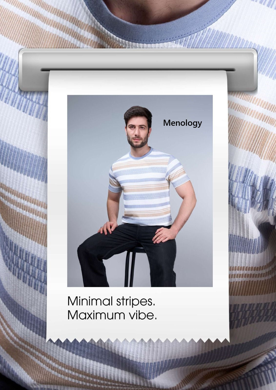 Iho G285 Dn 2643 Menology Auto Stripes Mens Tshirts Wholesale Price