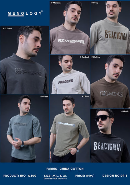 Iho G300 Dn 2916 Menology China Cotton Mens Tshirts Wholesaler