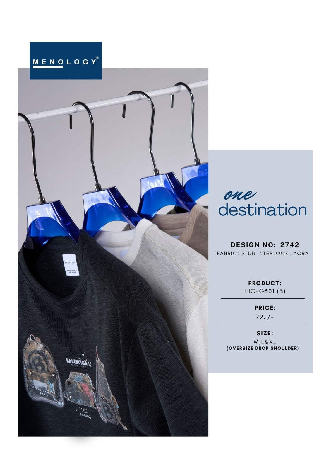 Iho G301 B Dn 2742 Menology Interlock Lycra Mens Tshirts Wholesale Price
