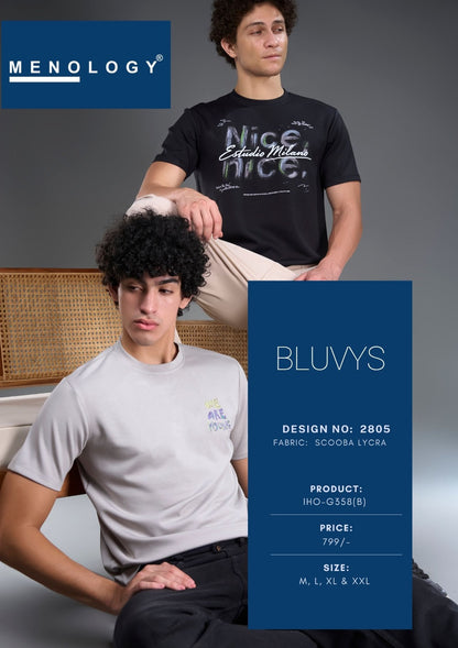 Iho G358 B 2805 Menology Lycra Mens Tshirts Wholesale Price