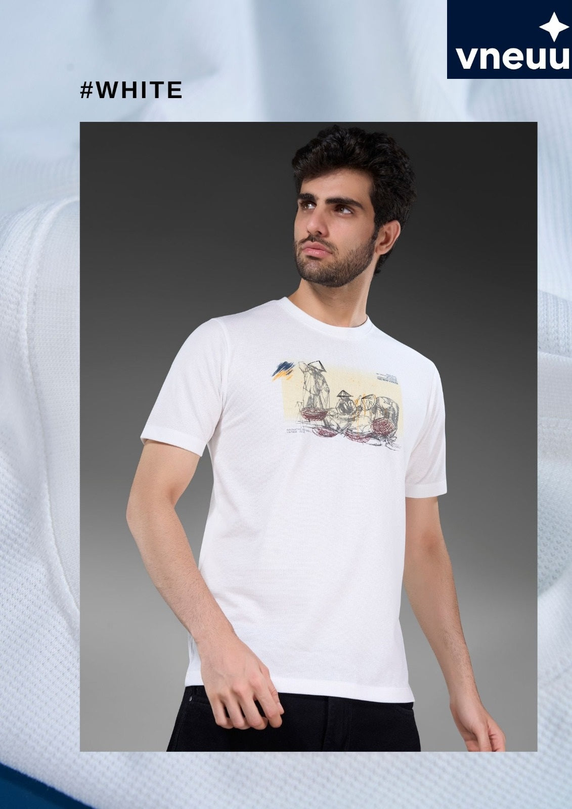 Iho G368 Vneuu Knit Mens Tshirts Manufacturer